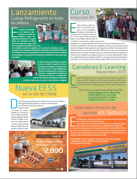 Revista informativa interna | Pretrobras Chile