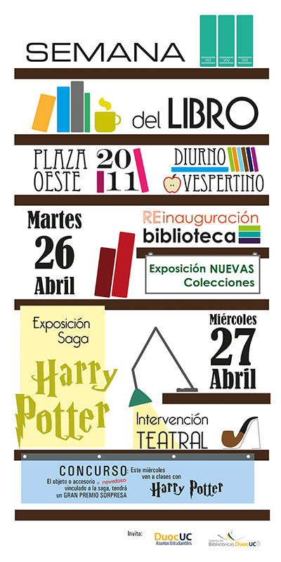 Afiche Semana del Libro | DuocUC