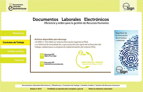 Sitio informativo | DLE E-Sign