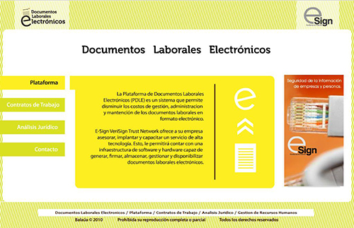 Sitio informativo | DLE E-Sign