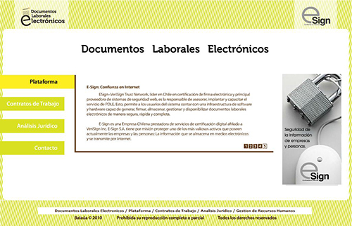 Sitio informativo | DLE E-Sign