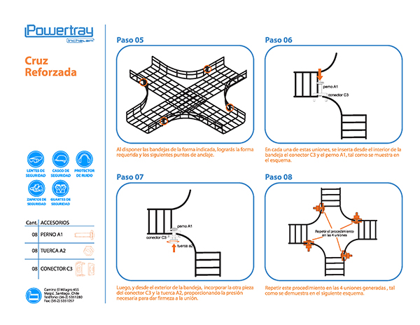 Desplegable instruccional | Powertray - Inchalam